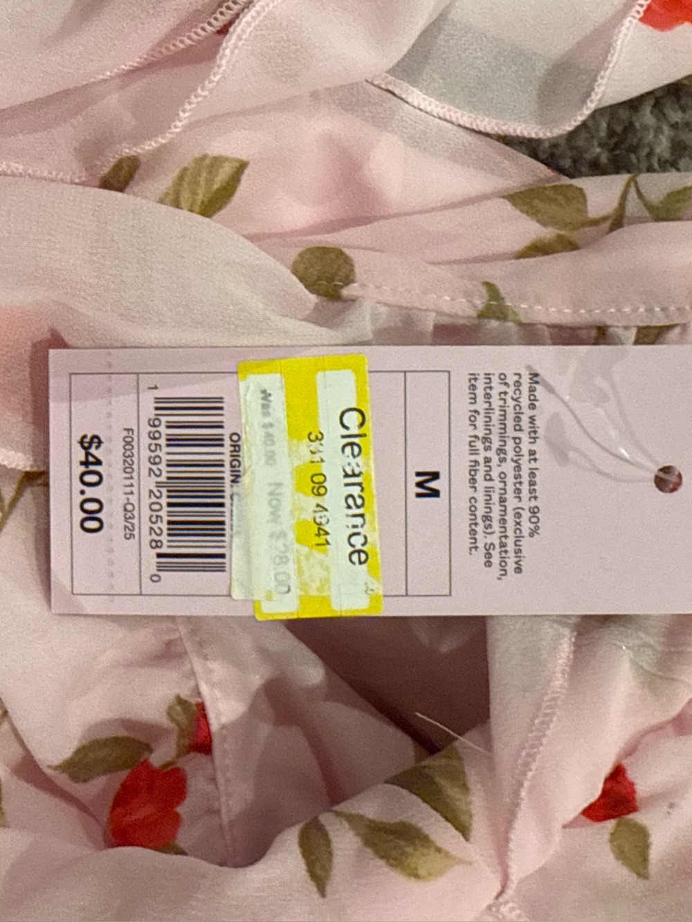🥗wild fable Pink Floral One-Shoulder Maxi Dress - Picture 6 of 7